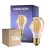 Mehrfachpackung 10x Noxion LED E27 Birne Fadenlampe Gold 7W 630lm - 825 Extra Warmweiß| Dimmbar - Ersatz Für 50W